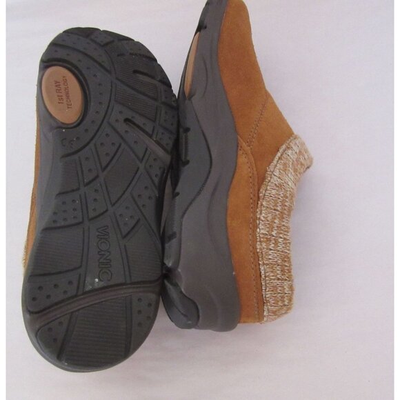 Vionic Arbor Suede Slip-On Brown Shoes Size 7.5M w Knit Collar - Picture 6 of 6